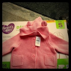 **FINAL PRICE DROP**NWT pink knit baby gap jackets